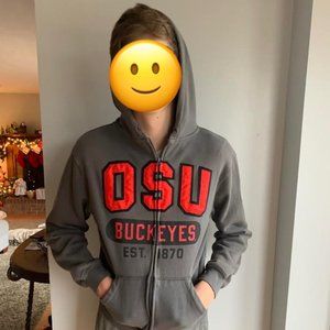 Ohio State Hoodie, Zipper